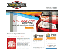 Tablet Screenshot of highlandhandcarwash.com